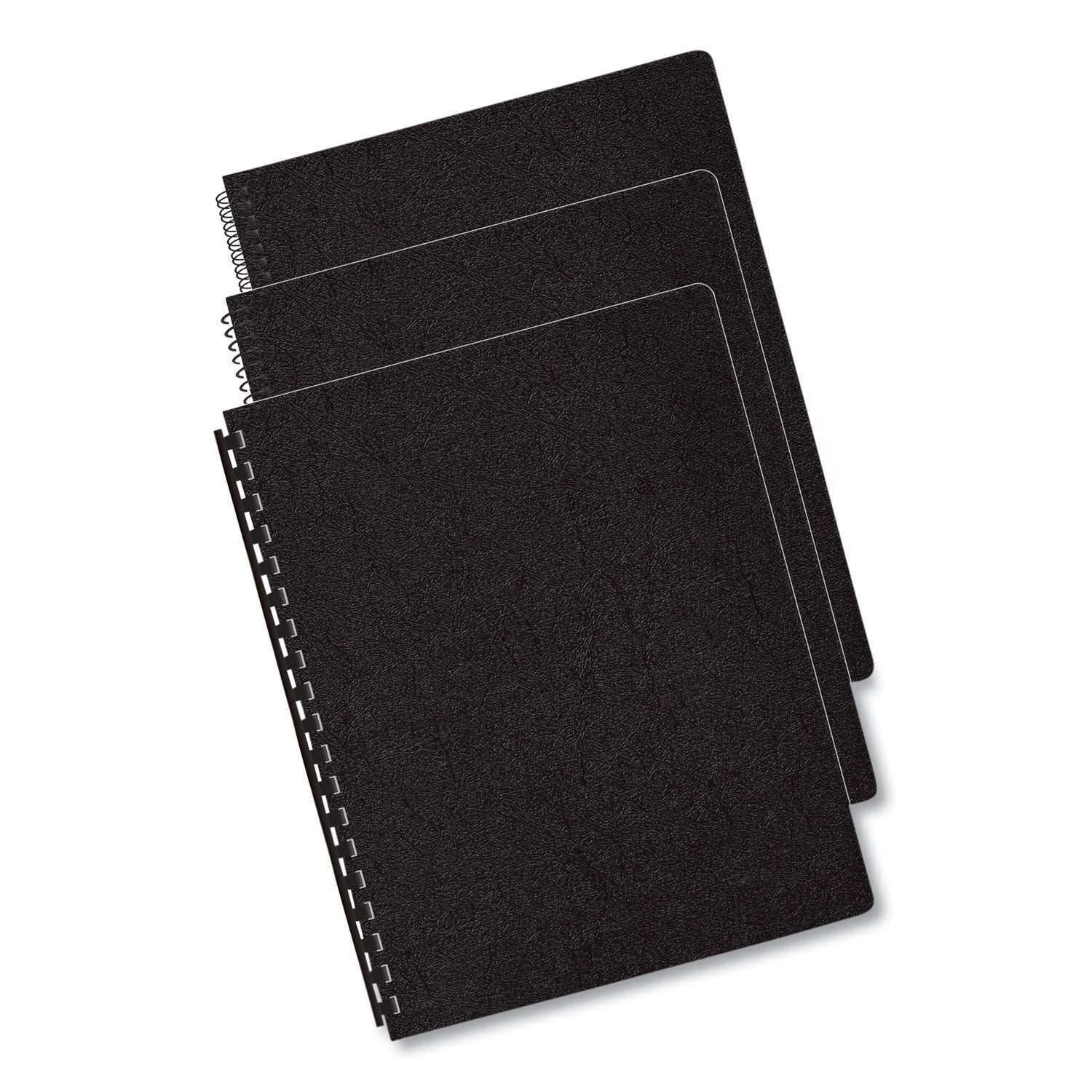 Fellowes Executive Leather-Like Presentation Cover, Black, 11.25 x 8.75, Unpunched, 200/Pack (52149)