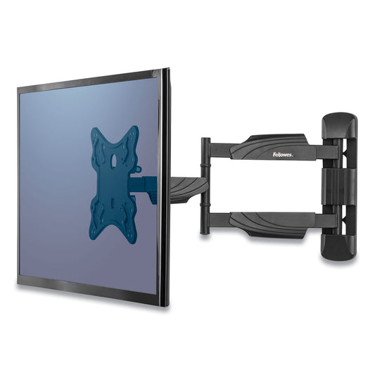 Fellowes Full Motion TV Wall Mount, 16.25w x 19.75d x 17.87h, Black (8043601)