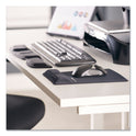 Fellowes Ergonomic Memory Foam Wrist Rest with Attached Mouse Pad, 8.25 x 9.87, Black (9180901)