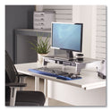 Fellowes Office Suites Premium Monitor Riser, 27" x 14" x 4" to 6.5", Black/Silver (8031001)