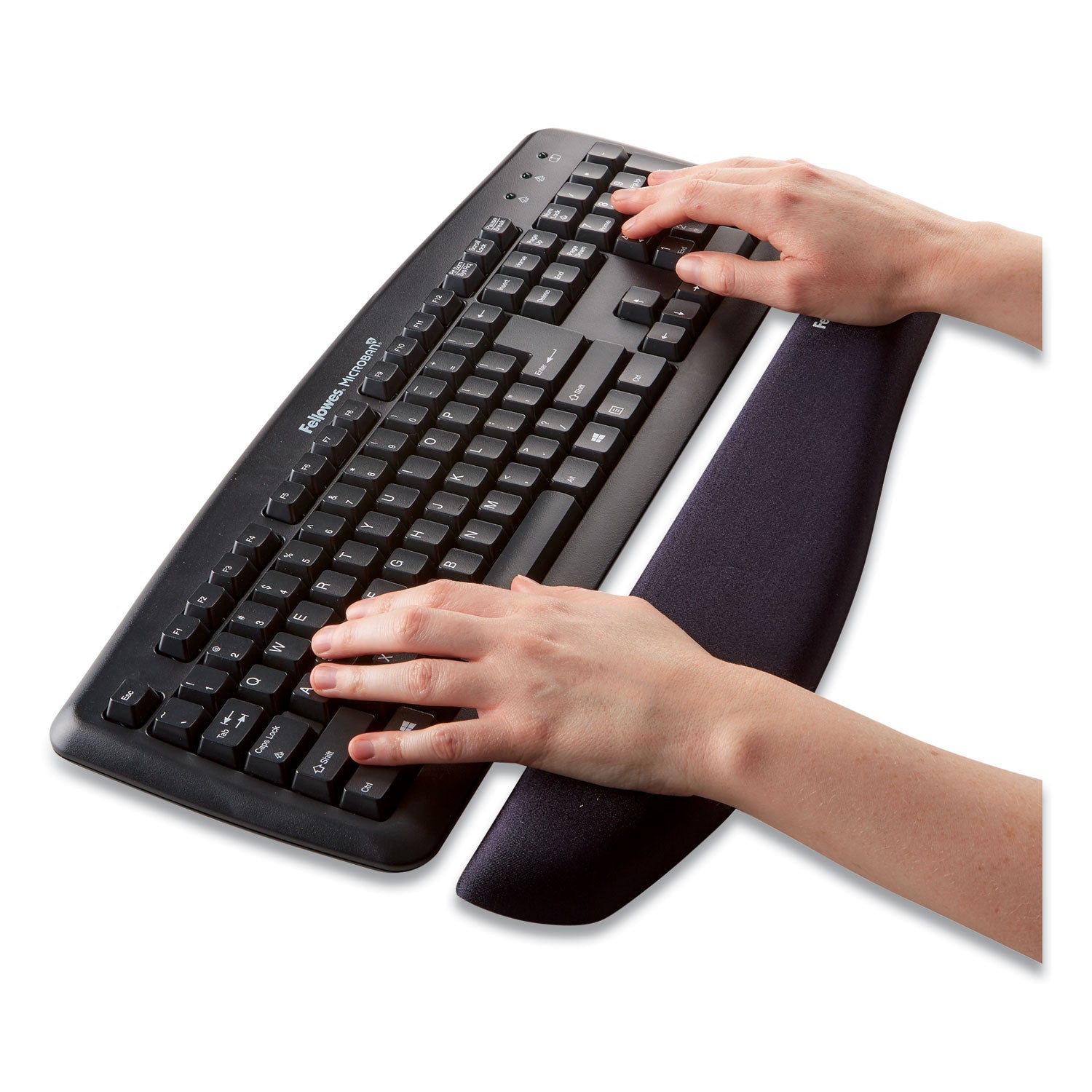 Fellowes PlushTouch Keyboard Wrist Rest, 18.12 x 3.18, Graphite (9252301)