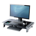 Fellowes Office Suites Premium Monitor Riser, 27" x 14" x 4" to 6.5", Black/Silver (8031001)