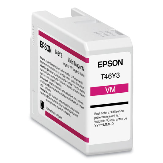 Epson T46Y300 (T46Y) UltraChrome PRO10 Ink, 50 mL, Magenta