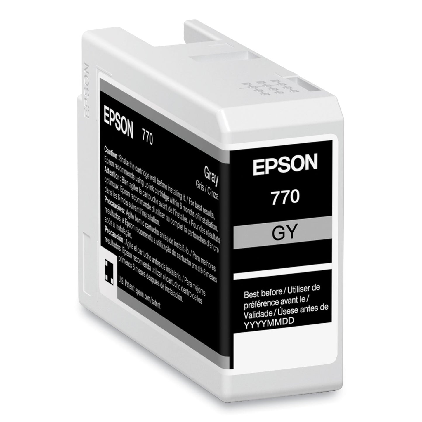 Epson T770720 (T770) UltraChrome PRO10 Ink, 25 mL, Gray