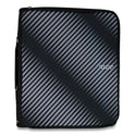 Five Star Zipper Binder, 3 Rings, 2" Capacity, 11 x 8.5, Black/Gray Zebra Print Design (72536EA)