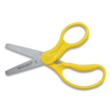 Westcott For Kids Scissors, Rounded Tip, 5" Long, 1.75" Cut Length, Straight Assorted Color Handles, 6/Pack (16454)