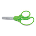 Westcott For Kids Scissors, Rounded Tip, 5" Long, 1.75" Cut Length, Straight Assorted Color Handles, 6/Pack (16454)