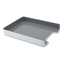 Advantus Fusion Letter Tray, 1 Section, Letter Size Files, 12.63 x 10 x 1.75, White/Gray (37522)