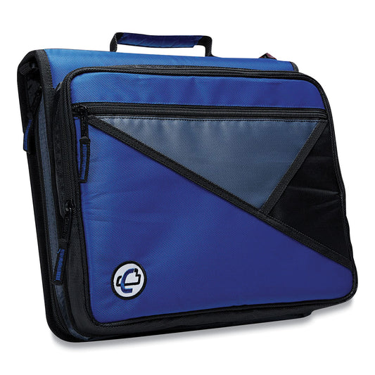 Case it Universal Zipper Binder, 3 Rings, 2" Capacity, 11 x 8.5, Blue/Gray Accents (LT007BLU)