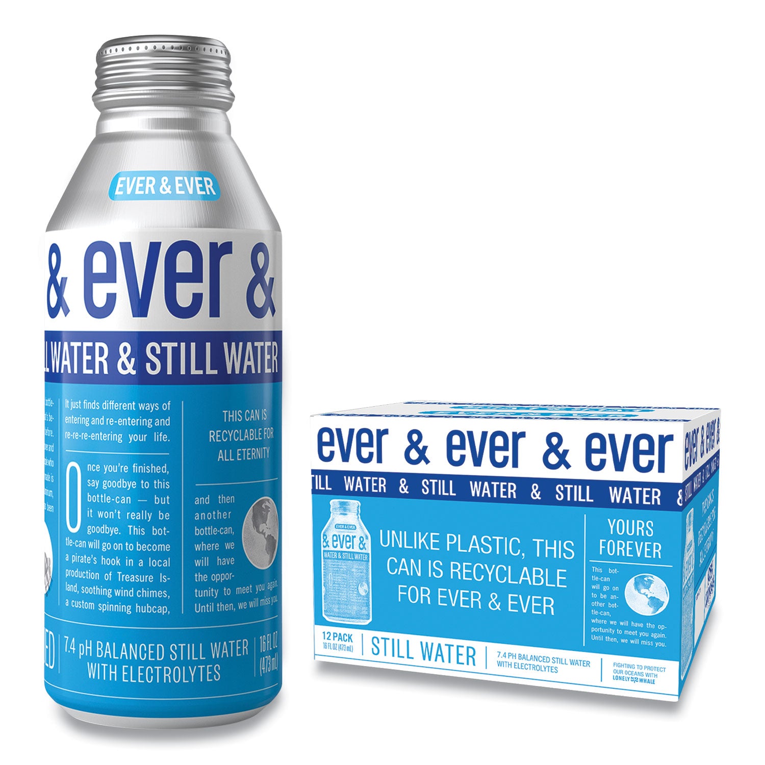 Ever & Ever Reverse Osmosis Still Water, 16 oz Bottle, 12/Carton (VTC00081)