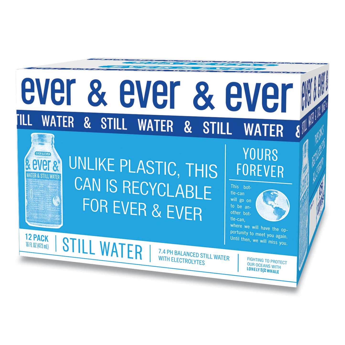 Ever & Ever Reverse Osmosis Still Water, 16 oz Bottle, 12/Carton (VTC00081)