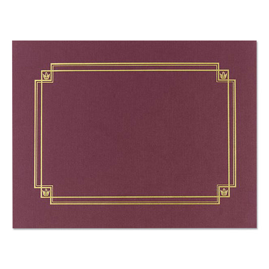 Great Papers! Premium Textured Certificate Holder, 12.65 x 9.75, Burgundy, 3/Pack (939503)