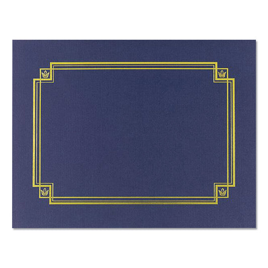 Great Papers! Premium Textured Certificate Holder, 12.65 x 9.75, Navy, 3/Pack (938903)