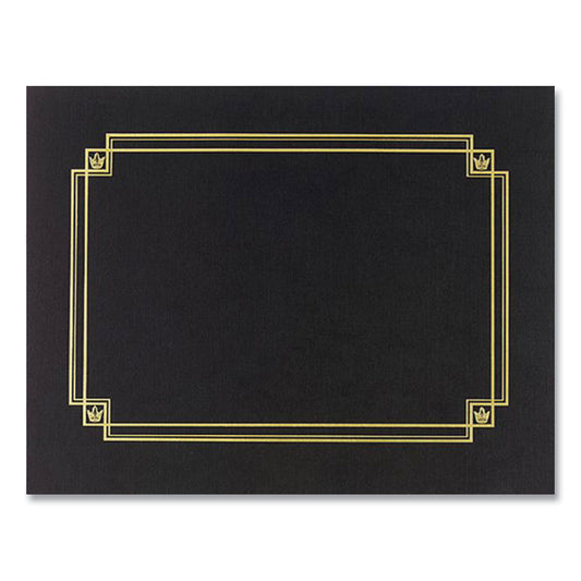 Great Papers! Premium Textured Certificate Holder, 12.65 x 9.75, Black, 3/Pack (938603)