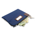 Honeywell Key Lock Deposit Bag with 2 Keys, Vinyl, 1.2 x 11.2 x 8.7,  Navy Blue (6505)