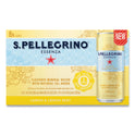SanPellegrino Essenza Flavored Mineral Water, Lemon and Lemon Zest, 11.15 oz Can, 8/Pack (12394352)