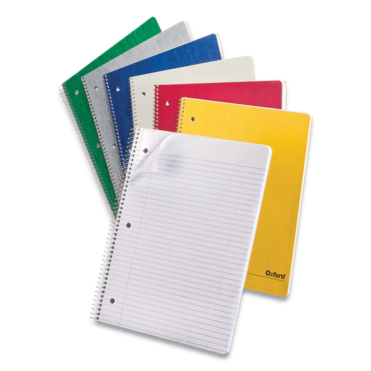 Oxford One-Subject Notebook, Medium/College Rule, Assorted Cover Colors, (100) 11 x 9 Sheets, 6/Pack (25009R)