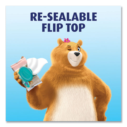 Charmin Flushable Wipes, 1-Ply, 5 x 7.2, Unscented, White, 40 Wipes/Tub, 4 Tubs/Pack (79619)