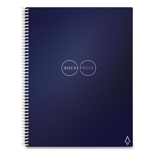 Rocketbook Core Smart Notebook, Dotted Rule, Midnight Blue Cover, (16) 11 x 8.5 Sheets (EVRLRCDF)