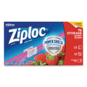 Ziploc Slider Storage Bags, Quart, 5.88" x 1.88" x 7.88", Clear, 76 Bags/Box, 9 Boxes/Carton (316490)