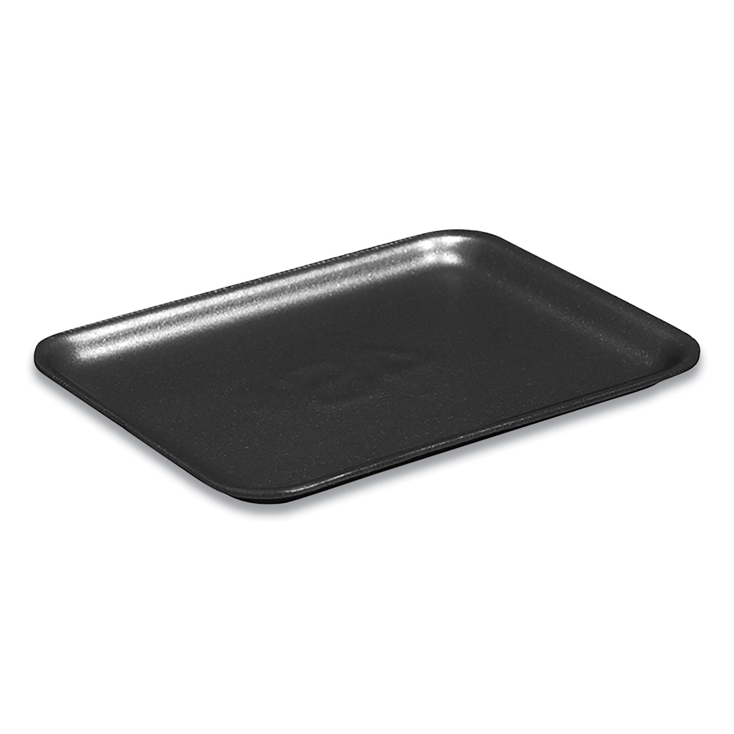 Pactiv Supermarket Tray,  #4PZ, 9.25 x 7.25 x 1.38, Black, Foam, 400/Carton (51P904PZ)