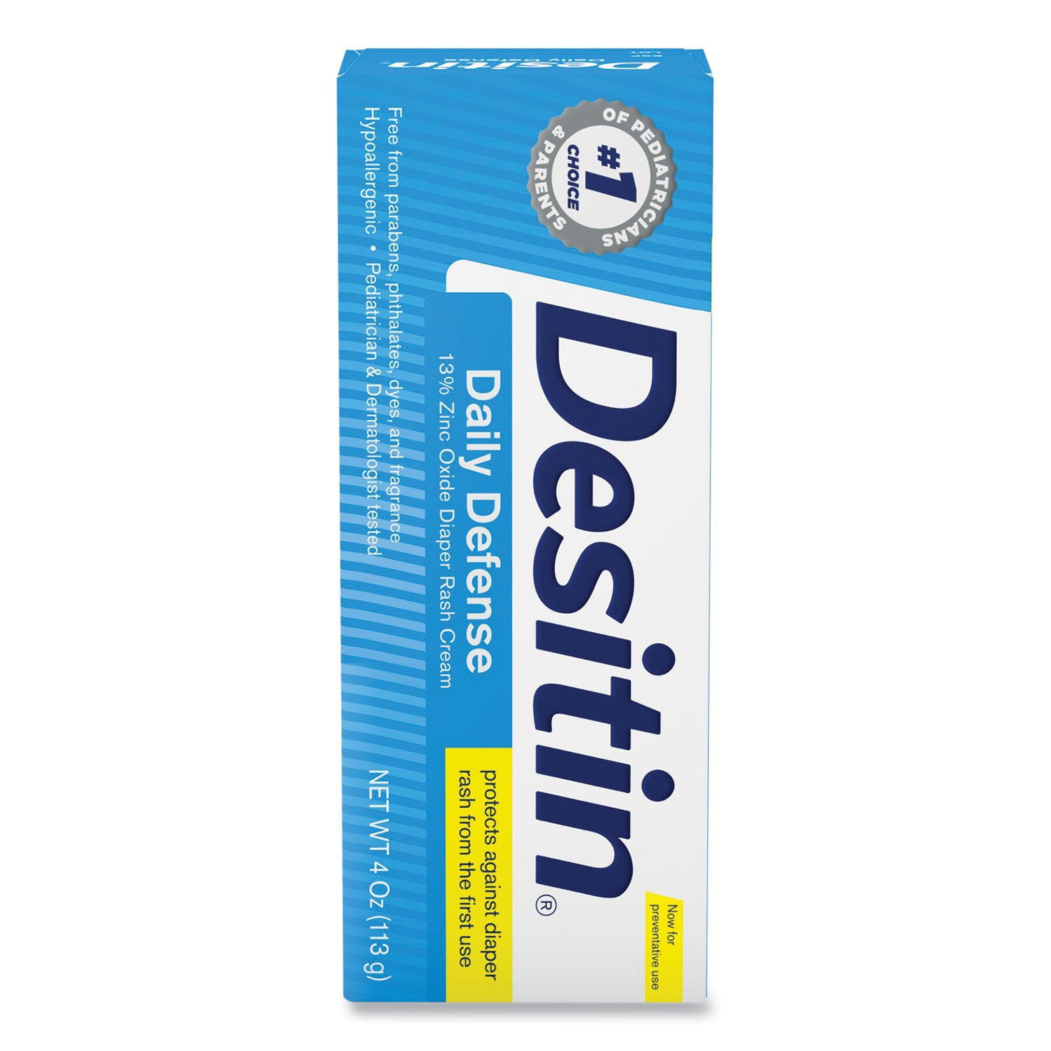 Desitin Daily Defense Baby Diaper Rash Cream with Zinc Oxide, 4 oz Tube (00301)