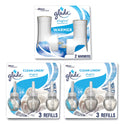 Glade Plugin Scented Oil, Clean Linen, 0.67 oz, 2 Warmers and 6 Refills/Pack (319963)