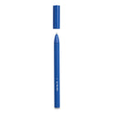 TRU RED Quick Dry Gel Pen, Stick, Medium 0.7 mm, Blue Ink, Blue Barrel, 5/Pack (24377028)