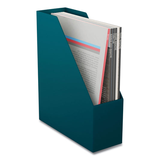 TRU RED Plastic Magazine File, 3.66 x 10.3 x 12.51, Teal (24380398)