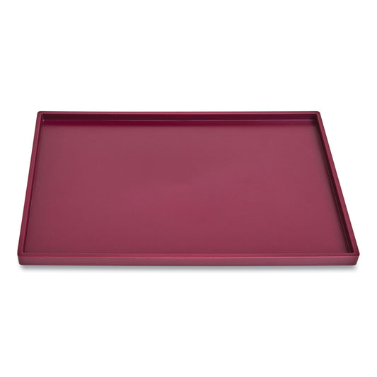 TRU RED Slim Stackable Plastic Tray, 6.85 x 9.88 x 0.47, Purple (24380415)