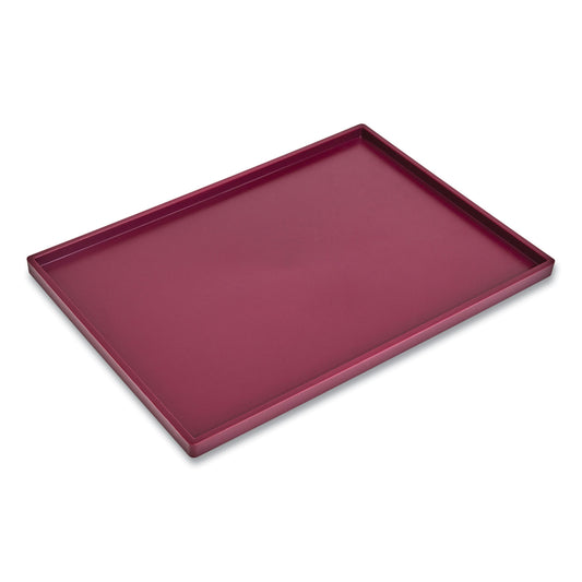 TRU RED Slim Stackable Plastic Tray, 6.85 x 9.88 x 0.47, Purple (24380415)