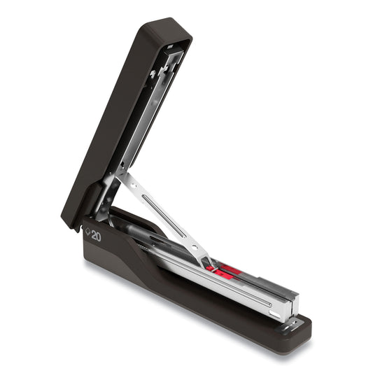 TRU RED Desktop Plastic Full Strip Stapler, 20-Sheet Capacity, Black (24418181)