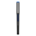 TRU RED Roller Ball Pen, Stick, Fine 0.5 mm, Blue Ink, Black/Blue/Clear Barrel, Dozen (24419531)