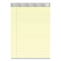 TRU RED Notepads, Wide/Legal Rule, 50 Canary-Yellow 8.5 x 11.75 Sheets, 12/Pack (24419913)