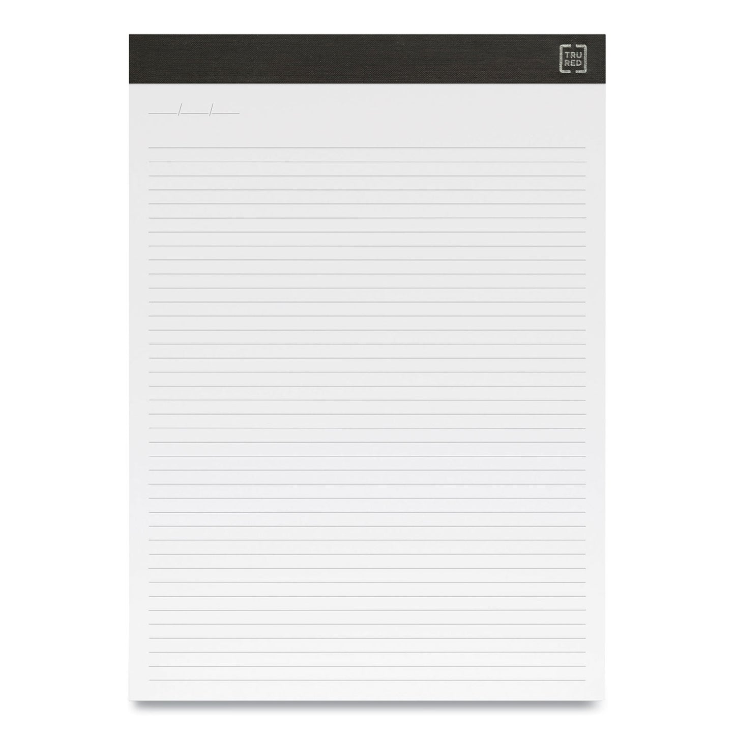 TRU RED Notepads, Narrow Rule, 50 White 8.5 x 11.75 Sheets, 12/Pack (24419919)