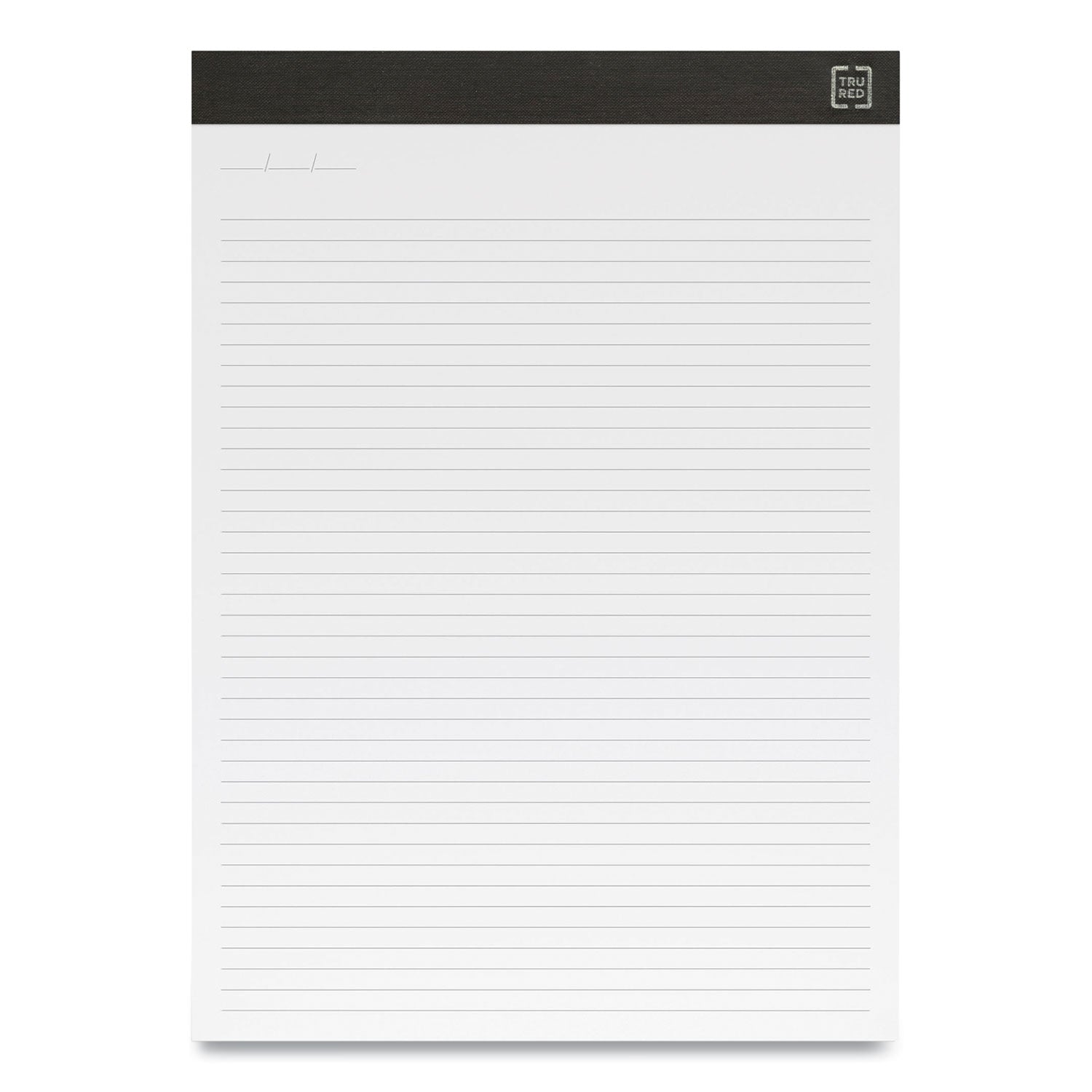 TRU RED Notepads, Narrow Rule, 50 White 8.5 x 11.75 Sheets, 12/Pack (24419919)