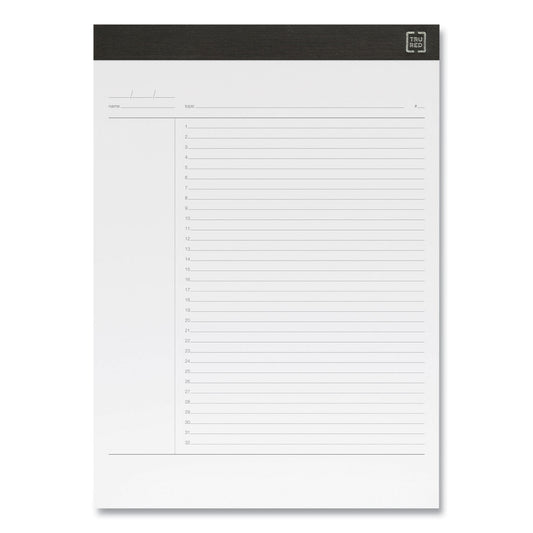 TRU RED Notepads, Project-Management Format, 50 White 8.5 x 11.75 Sheets, 6/Pack (24419924)