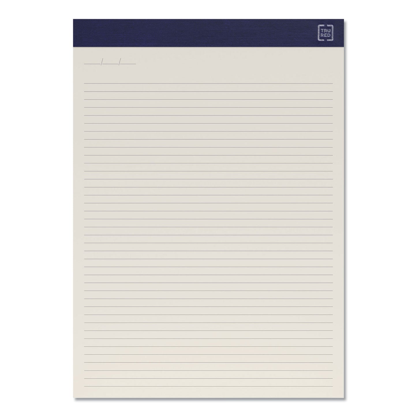 TRU RED Notepads, Narrow Rule, 50 Ivory 8.5 x 11.75 Sheets, 12/Pack (24419926)