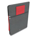 TRU RED Large Mastery Journal with Pockets, 1-Subject, Narrow Rule, Charcoal/Red Cover, (192) 10 x 8 Sheets (24421817)