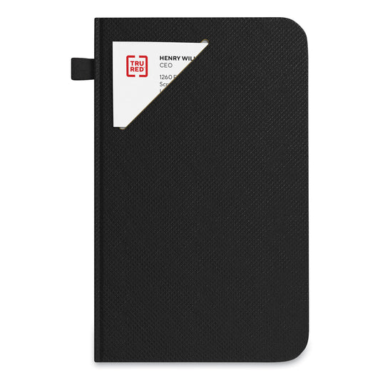 TRU RED Medium Starter Journal, 1-Subject, Narrow Rule, Black Cover, (192) 8 x 5 Sheets (24421820)