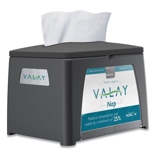 Morcon Paper Valay Table Top Napkin Dispenser, 6.5 x 8.4 x 6.3, Black (NT111EA)