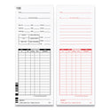 Time Clock Cards for Lathem Time 7000E/7500E, Two Sides, 3.38 x 8.78, 100/Pack (E79100)