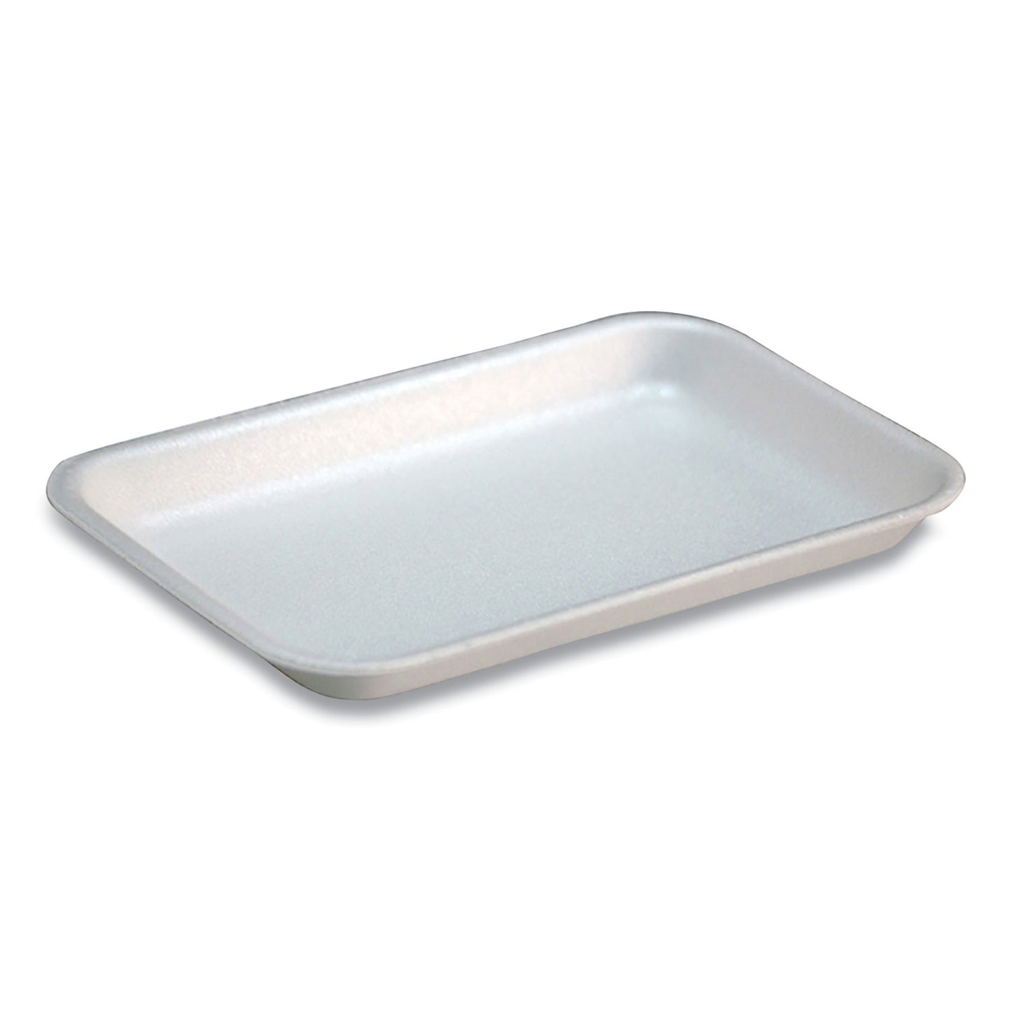 Pactiv Supermarket Tray,  #17S, 8.3 x 4.8 x 0.65, White, Foam, 1,000/Carton (51P117S)