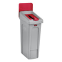 Rubbermaid Commercial Slim Jim Recycling Station Billboard, , Plastic, Red (2007905)