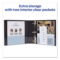 Avery Durable View Binder with DuraHinge and Slant Rings, 3 Rings, 2" Capacity, 11 x 8.5, Black (17031)