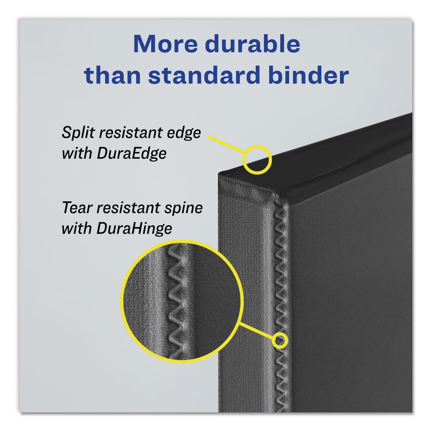 Avery Durable View Binder with DuraHinge and Slant Rings, 3 Rings, 1" Capacity, 11 x 8.5, Purple (17294)