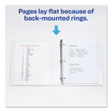 Avery Durable View Binder with DuraHinge and Slant Rings, 3 Rings, 1" Capacity, 11 x 8.5, White, 4/Pack (17575)