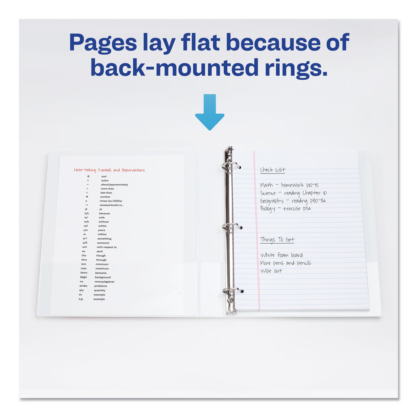 Avery Durable View Binder with DuraHinge and Slant Rings, 3 Rings, 1" Capacity, 11 x 8.5, White, 4/Pack (17575)
