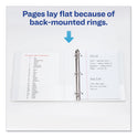 Avery Durable View Binder with DuraHinge and Slant Rings, 3 Rings, 1.5" Capacity, 11 x 8.5, White (17022)