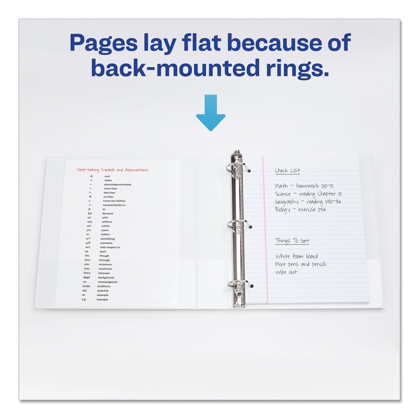 Avery Durable View Binder with DuraHinge and Slant Rings, 3 Rings, 1.5" Capacity, 11 x 8.5, White (17022)